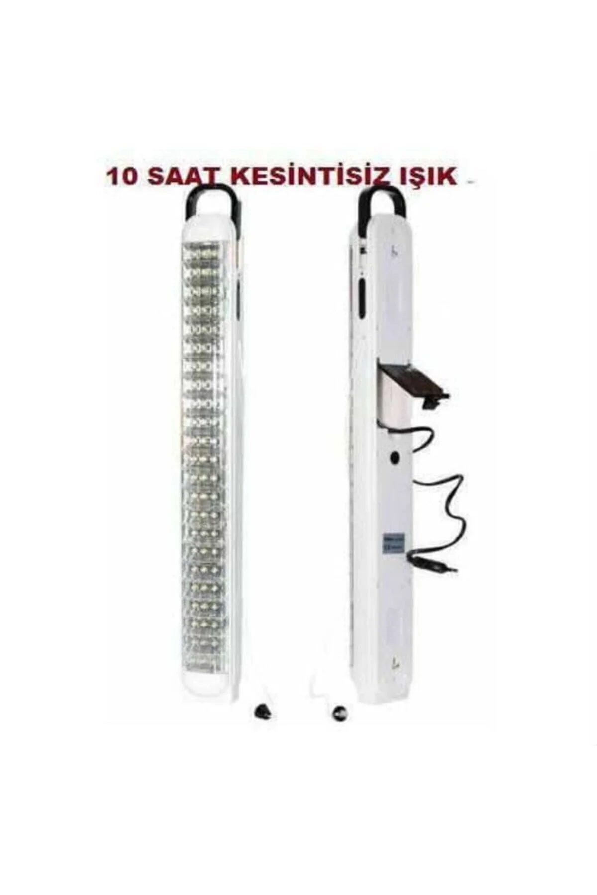 Beyaz renkli 69 ledli şarjlı ışıldak fener lamba aydınlatma ışık - Hobi &amp; Eğlence