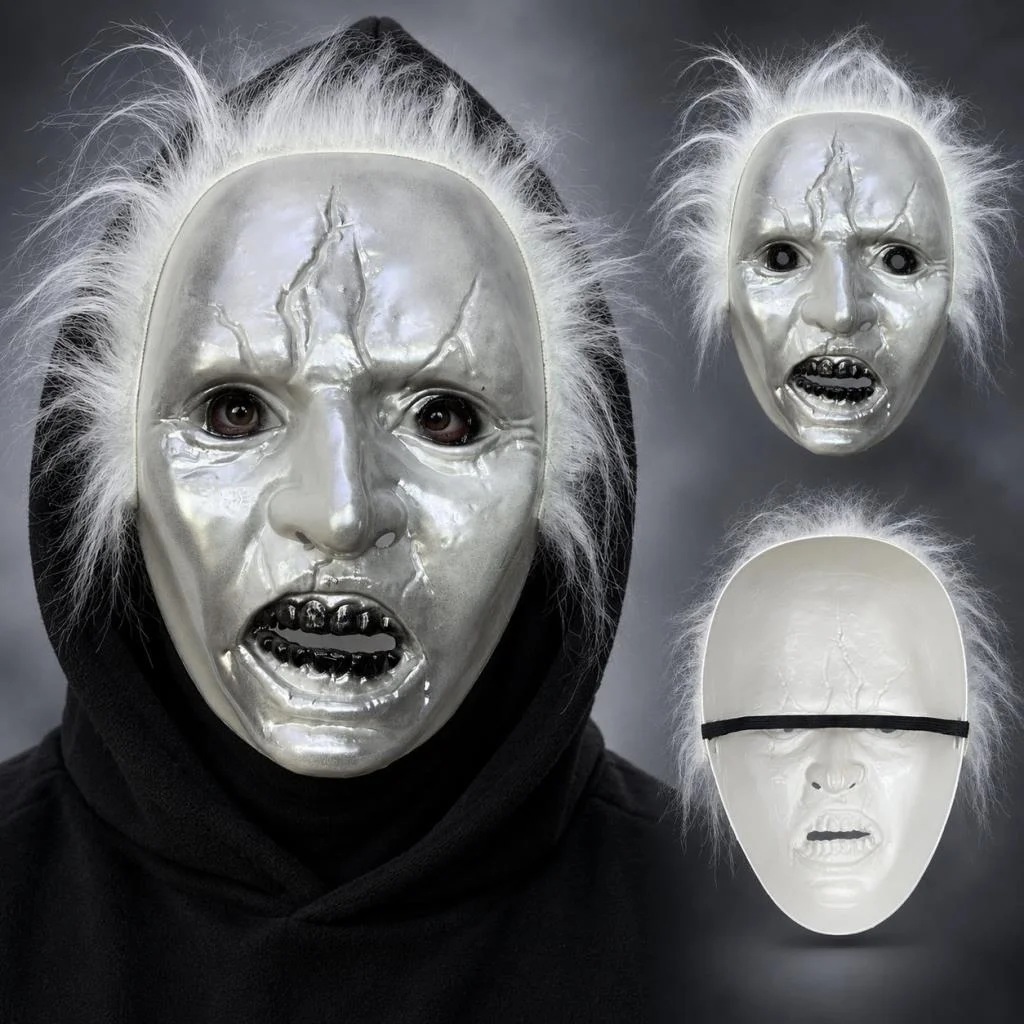 Beyaz Saçlı Michael Myers Plastik Karakter Maskesi Beyaz Saçlı Michael Myers Plastik Karakter Maskesi