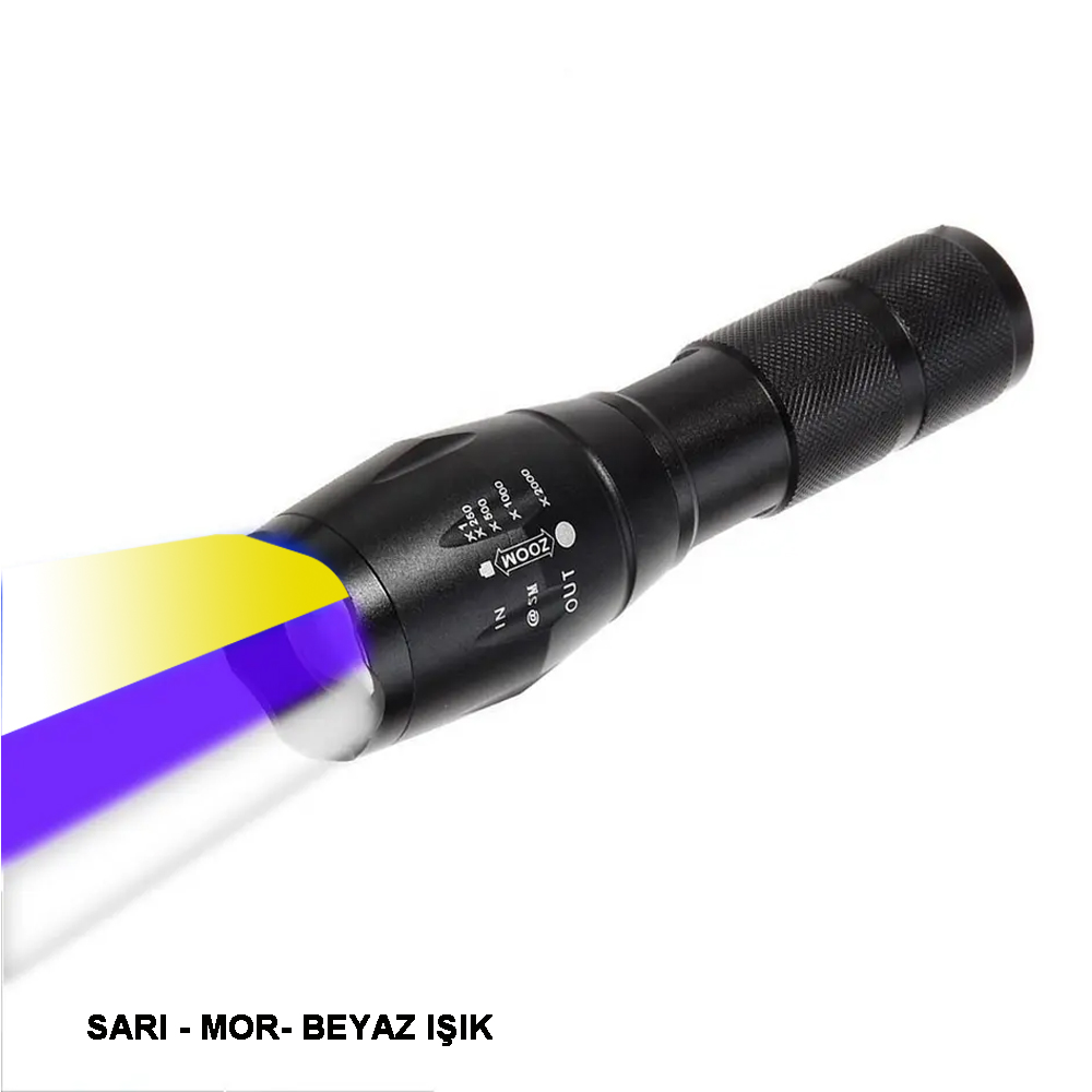 Beyaz Sarı Ve Mor Renk Aydınlatma Q5 Led Watton Wt-610 TdrTR