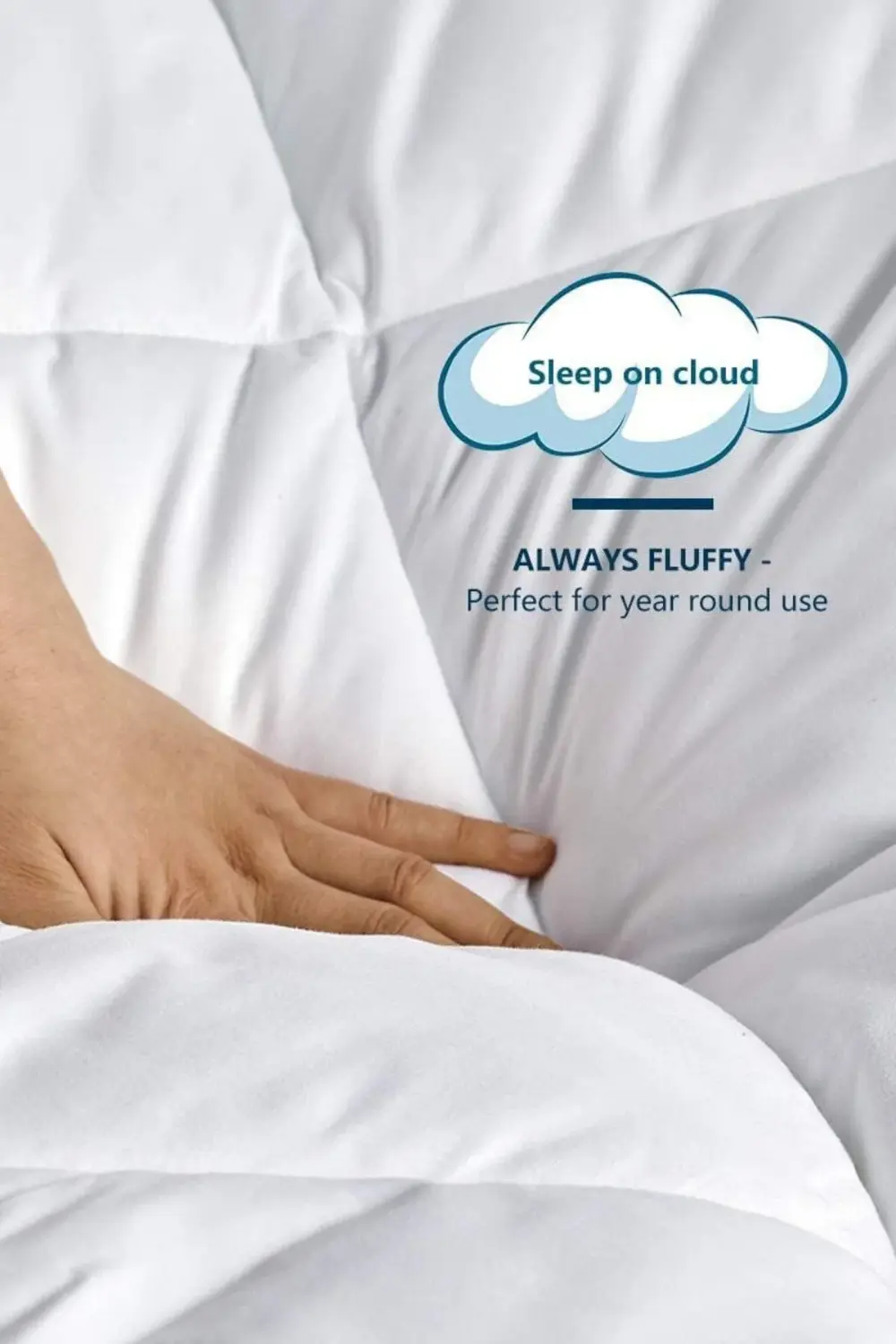 Beyaz Soft Kışlık Yorgan Çift Kişilik 195*215.