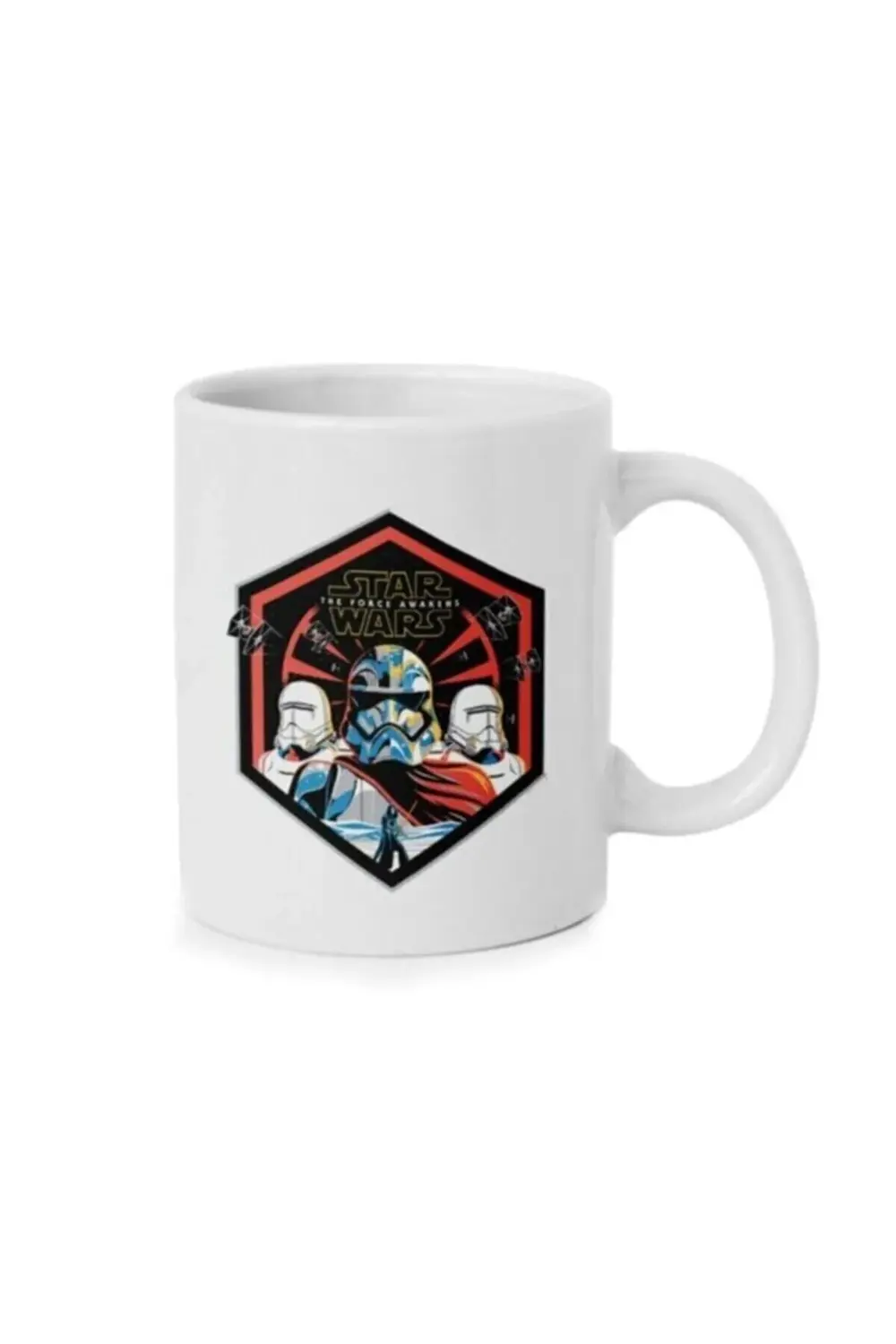 Beyaz Star Wars Baskılı Kupa