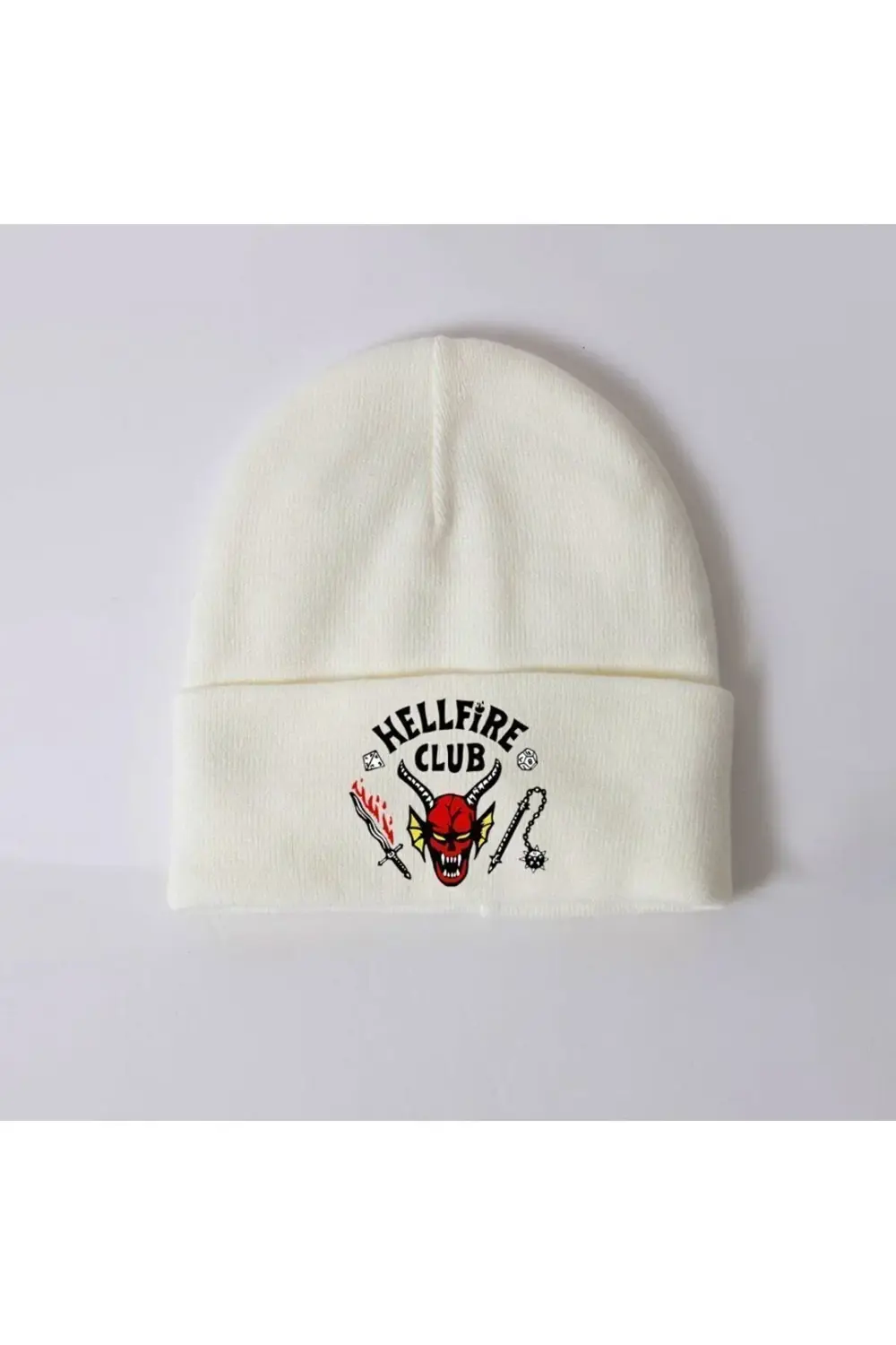 Beyaz Stranger Things 4. Sezon Dustin Hellfire Club Bere