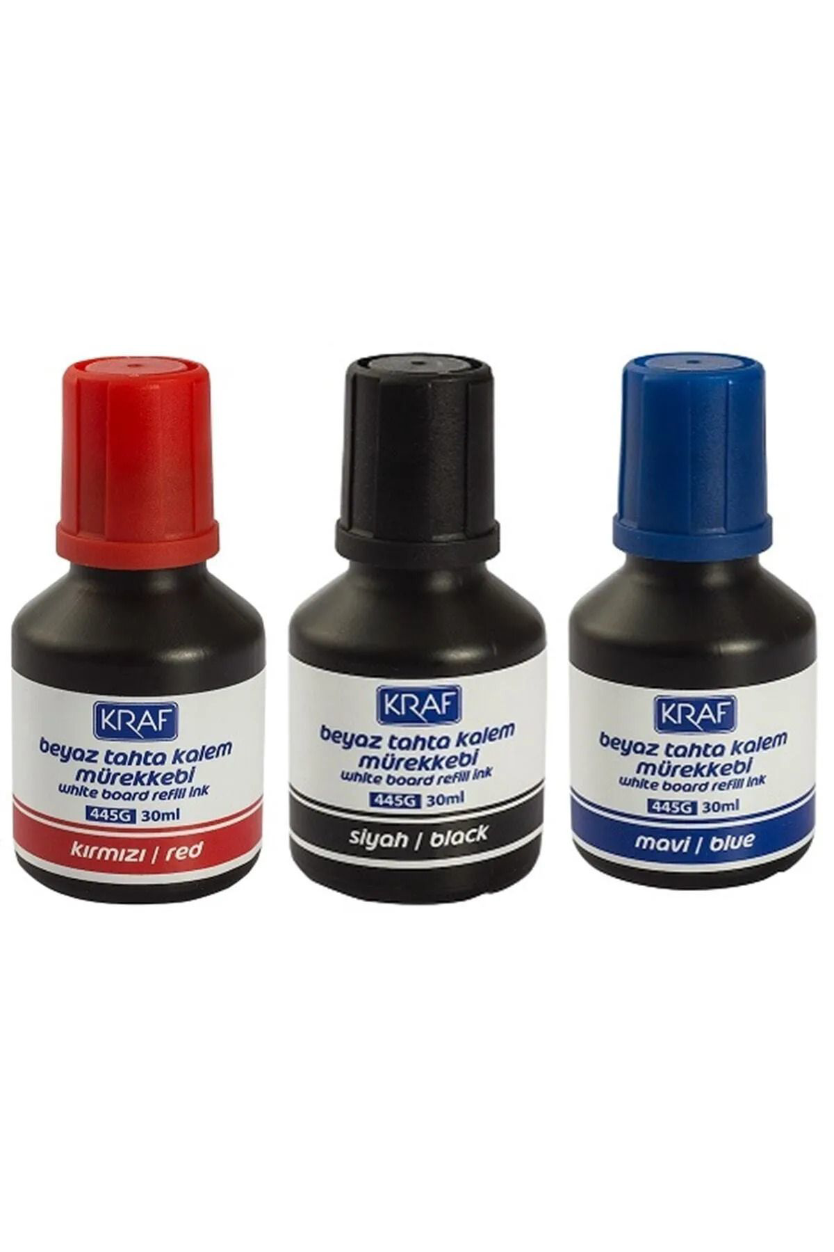 Beyaz Tahta Kalem Mürekkebi 3 Lü Set Siyah/kırmızı/mavi 30 ml Tx