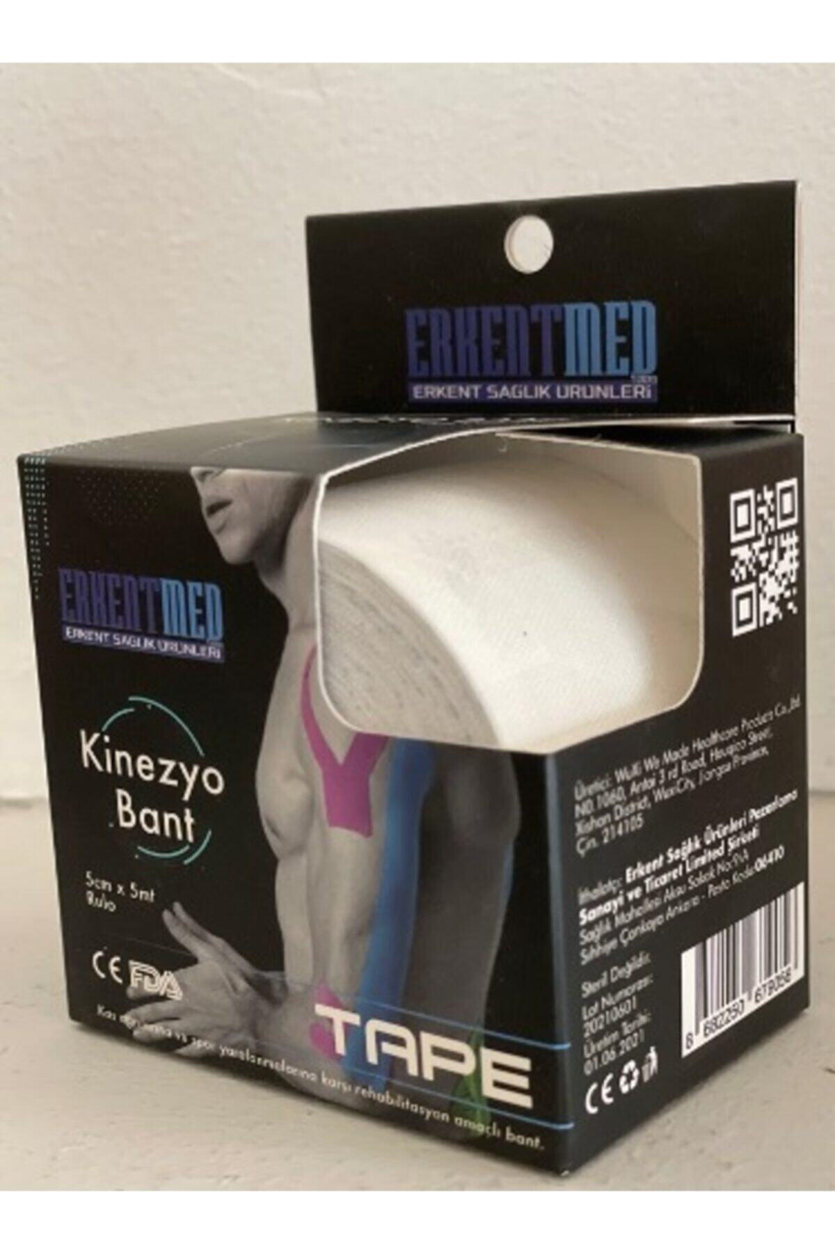 Beyaz Tape Kinesio Ağrı Sporcu Bandı Yüz & Güzellik Kinesiology B