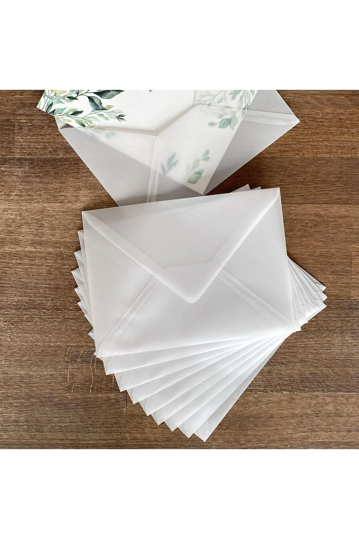 Beyaz Transparan Zarf, 13x18 Cm 10 Adet