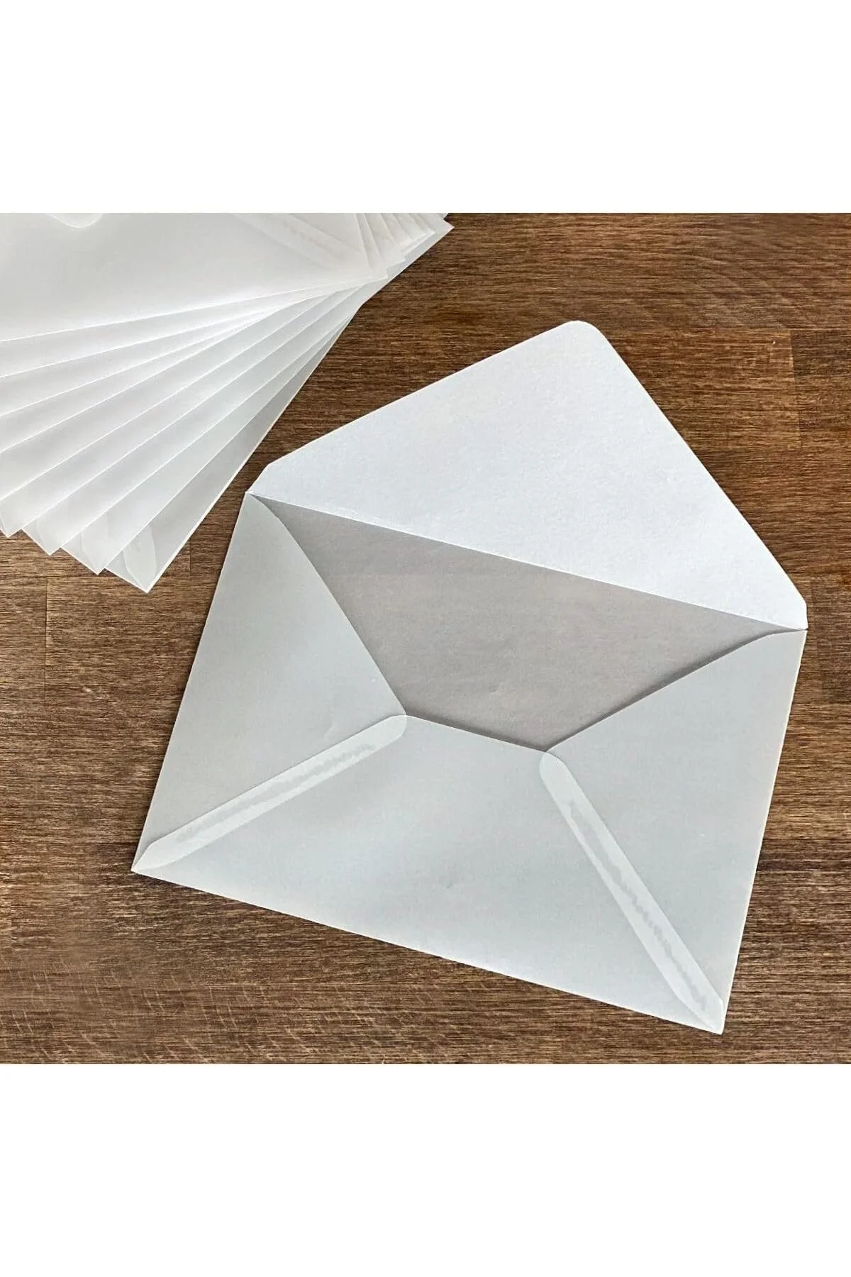 Beyaz Transparan Zarf, 13x18 Cm 25 Adet