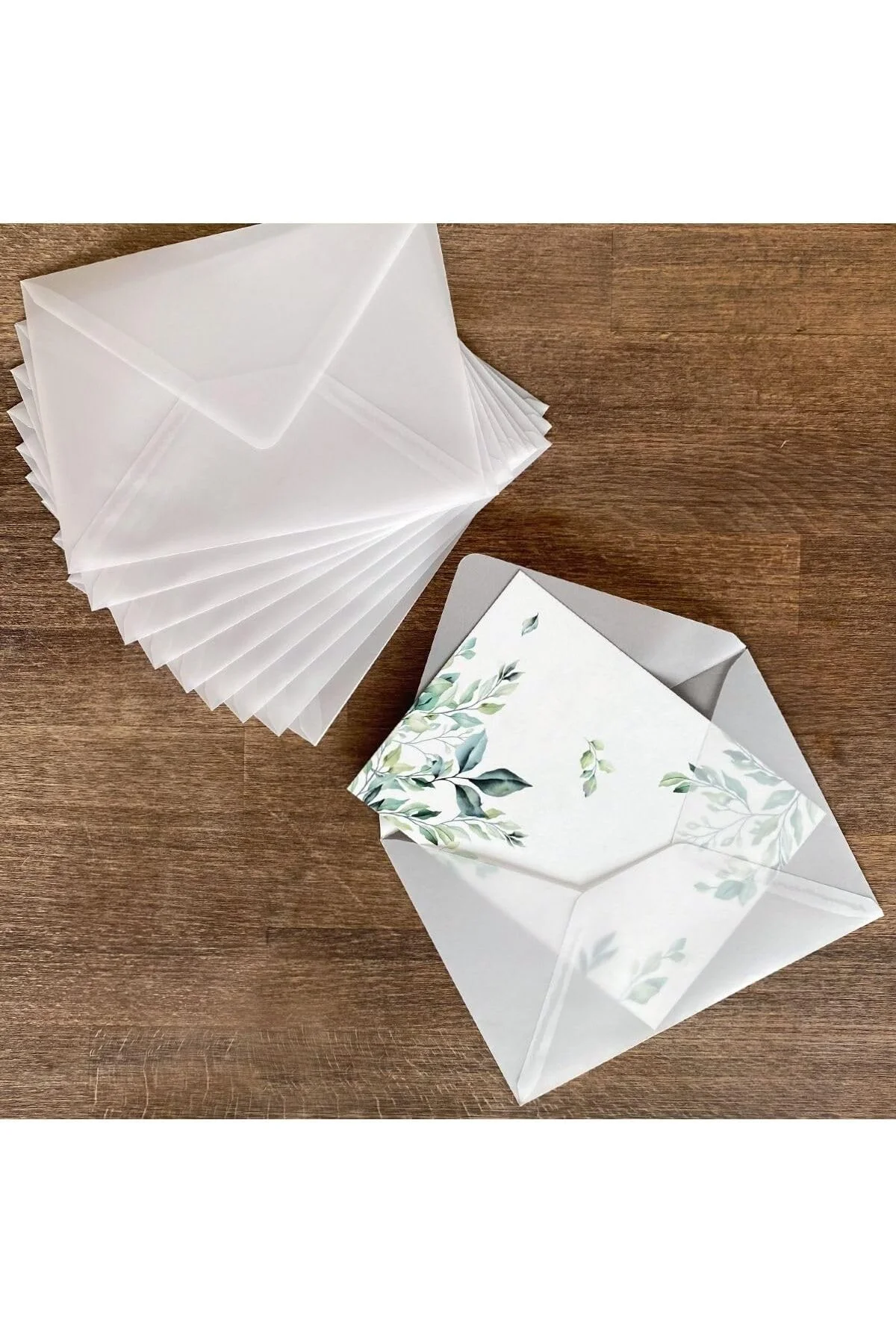 Beyaz Transparan Zarf, 13x18 Cm 10 Adet