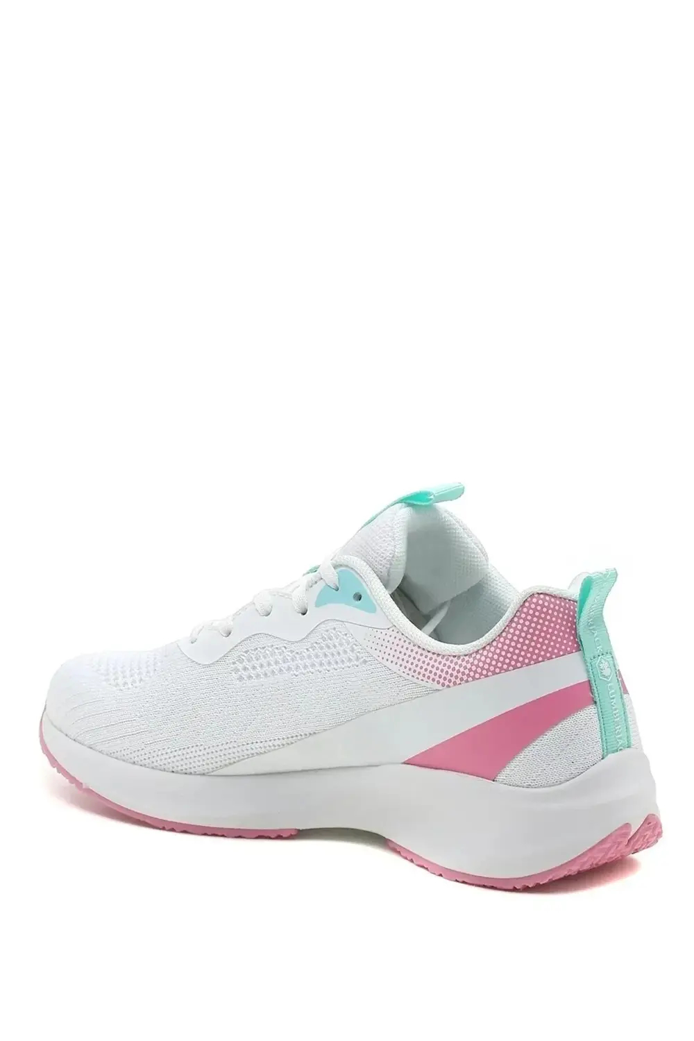 Beyaz Turkuaz Pembe Detay Günlük Sneaker Spor Ayakkabı