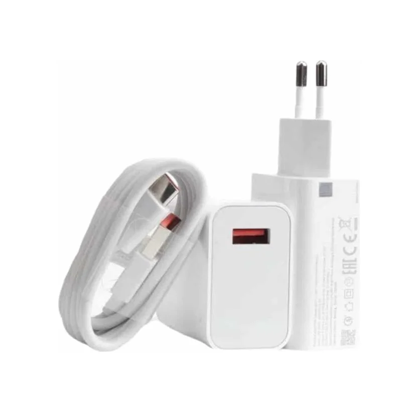 Beyaz Ultra Plus Hızlı Şarj Seti Şarj Adaptörü Ve Kablosu 67w - Lisinya