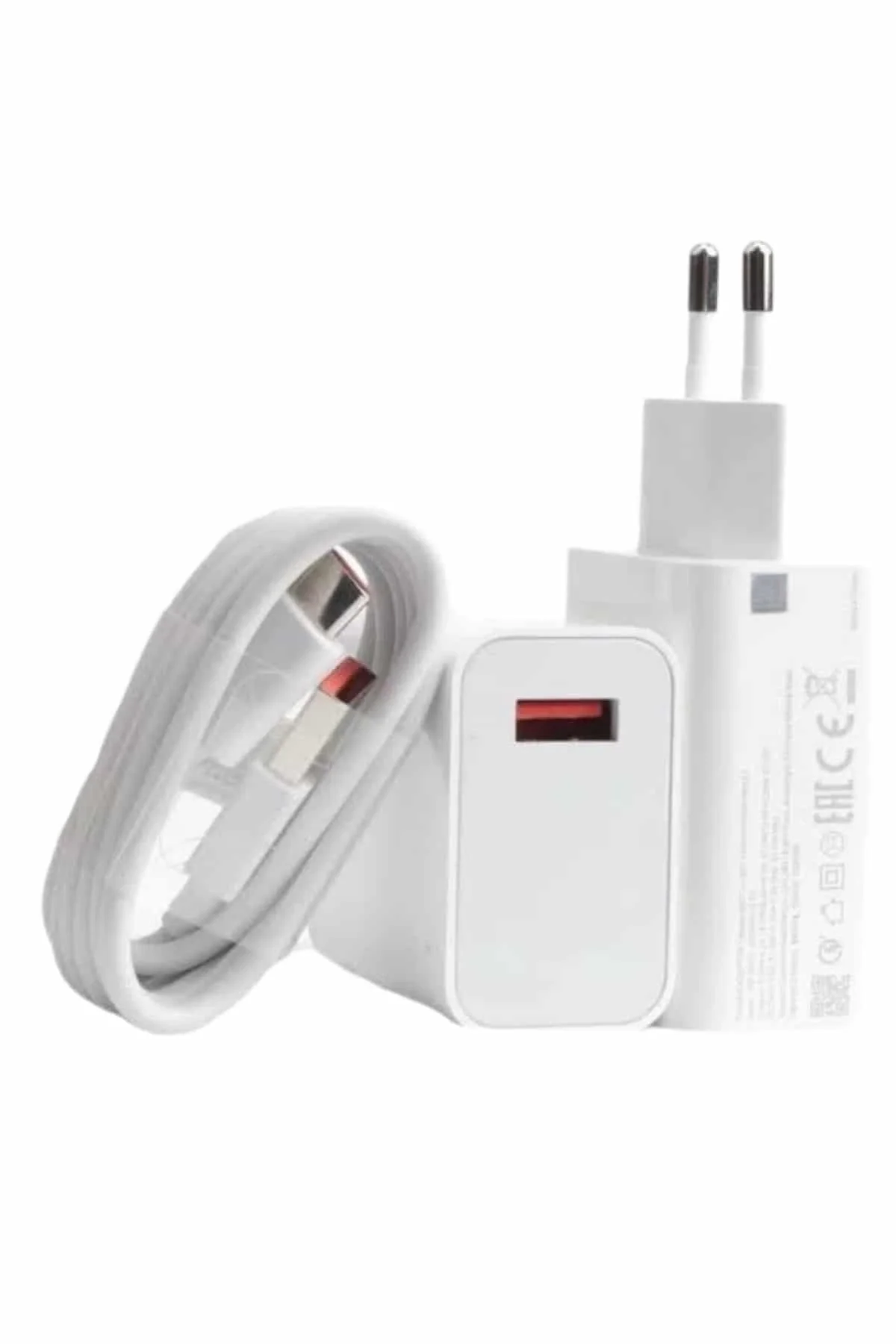 Beyaz Ultra Plus Hızlı Şarj Seti Şarj Adaptörü ve Kablosu 67W