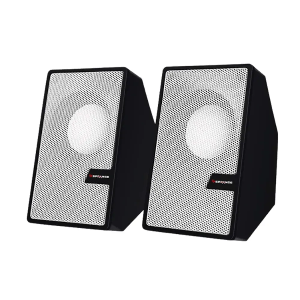 Beyaz USB 2.0 + 3.5mm USB Hoparlör