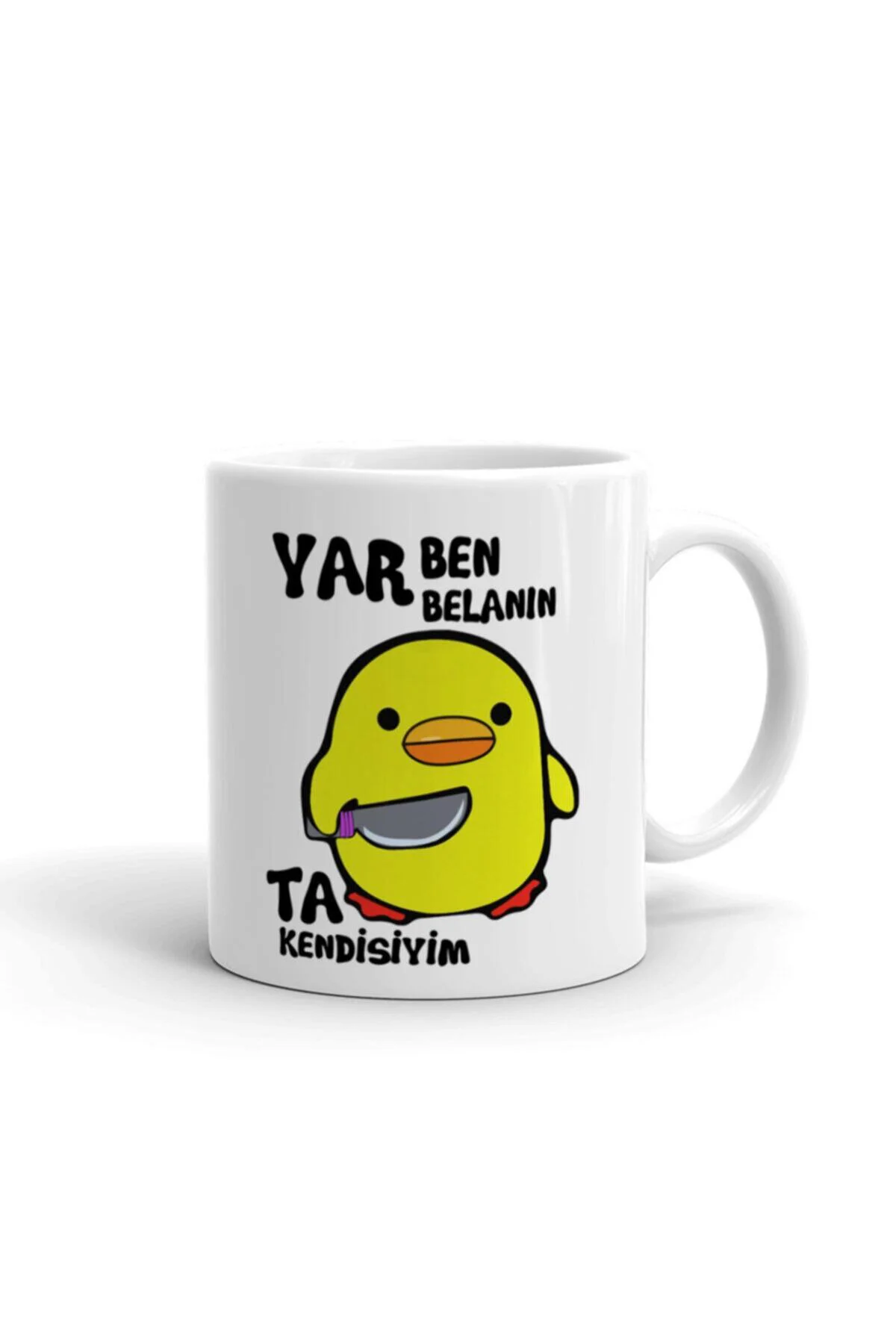 Beyaz Yar Ben Belanın Ta Kendisiyim Civciv ithal Porselen Seramik