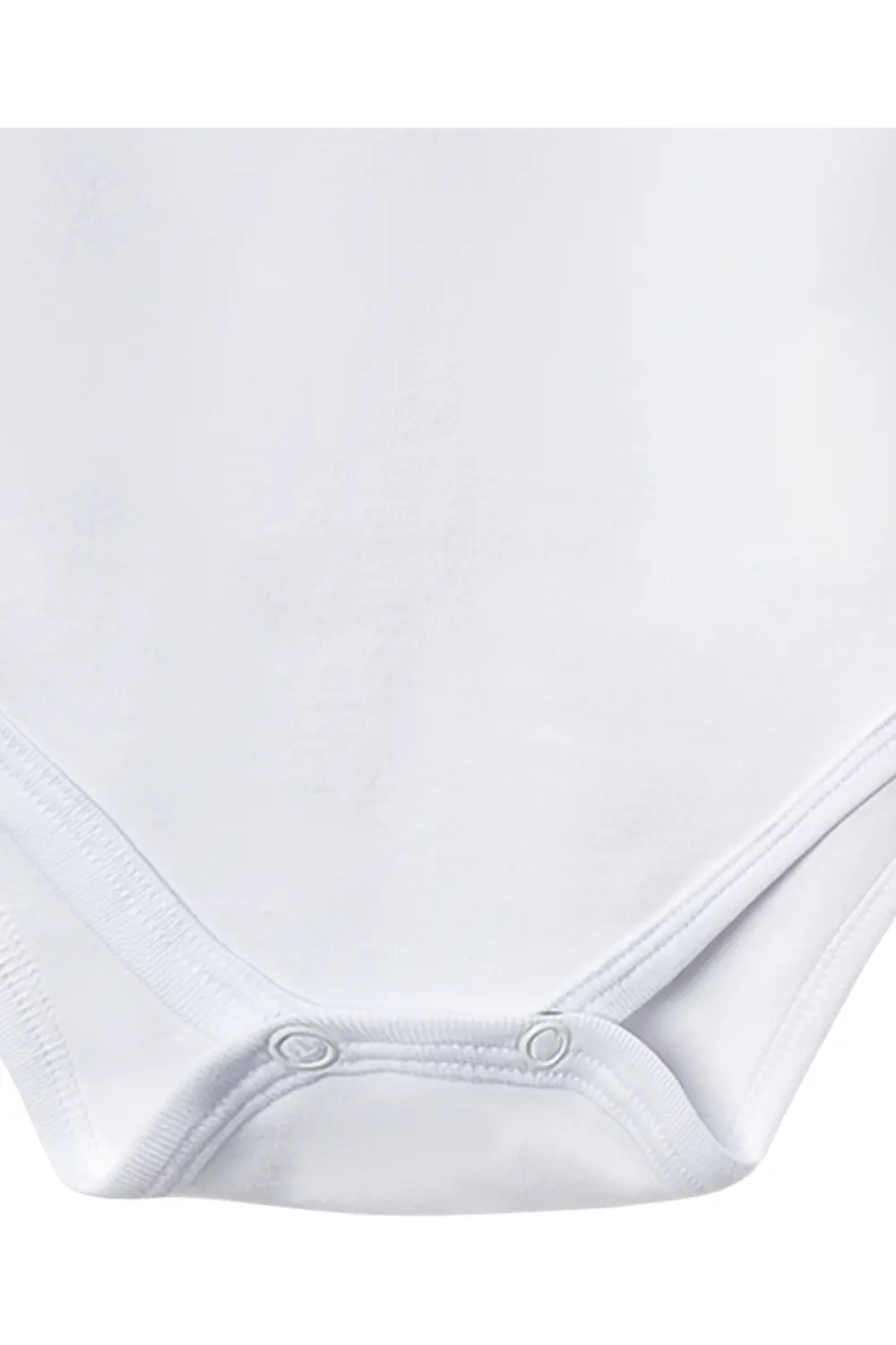 Beyaz Yarım Kol Body Zıbın 7-12 YAŞ Çocuklar İçin (5 ADET) Alttan