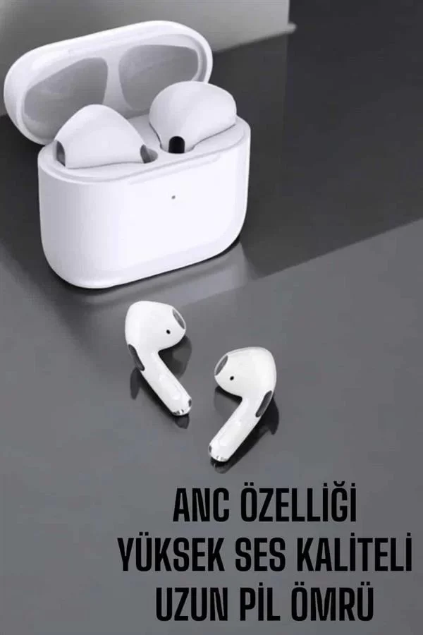 Beyaz Yeni Nesil Pro Bluetooth Kulaklık Yüksek Ses Kaliteli ANC Özelliği - Lisinya
