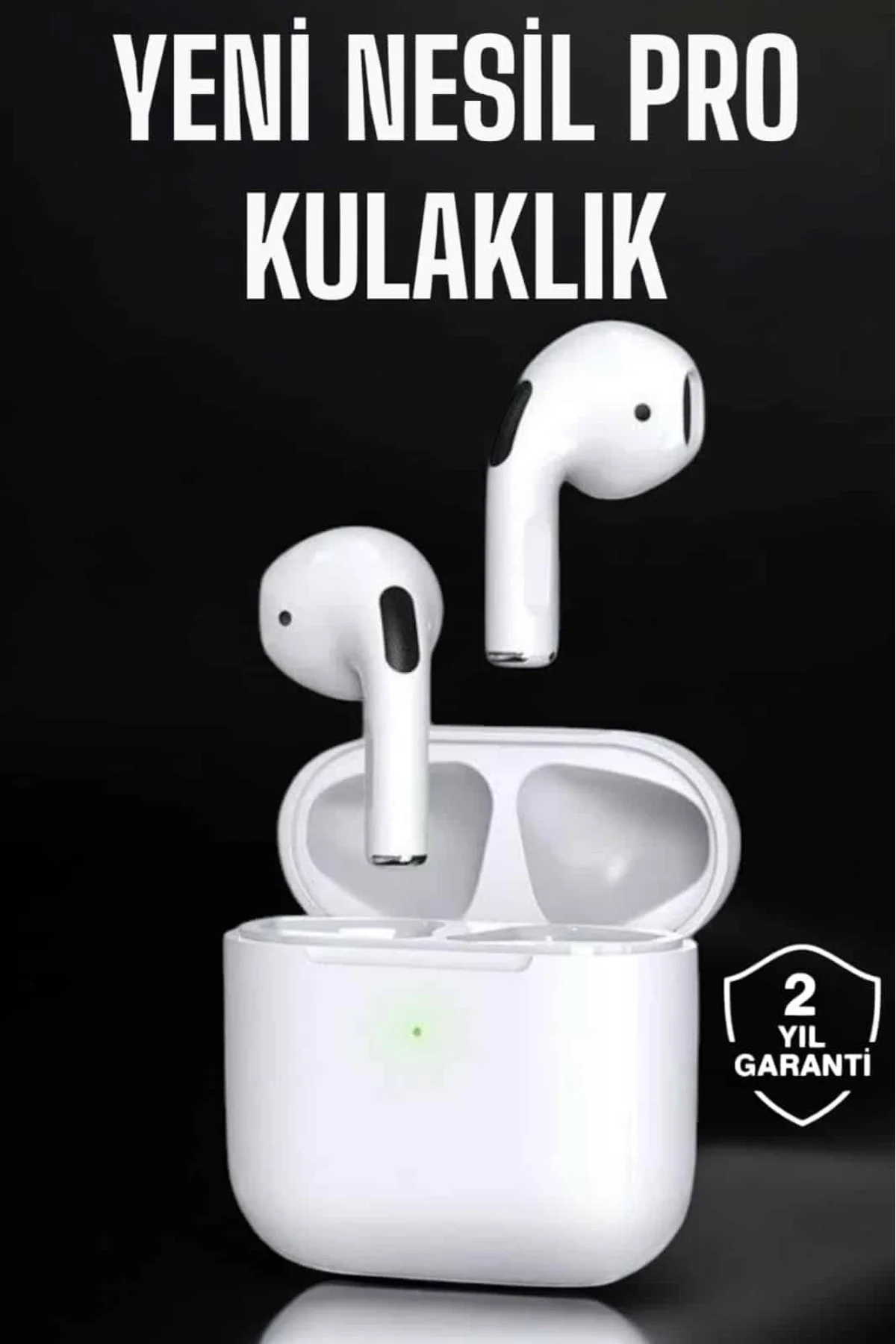 Beyaz Yeni Nesil Pro Bluetooth Kulaklık Yüksek Ses Kaliteli ANC Ö