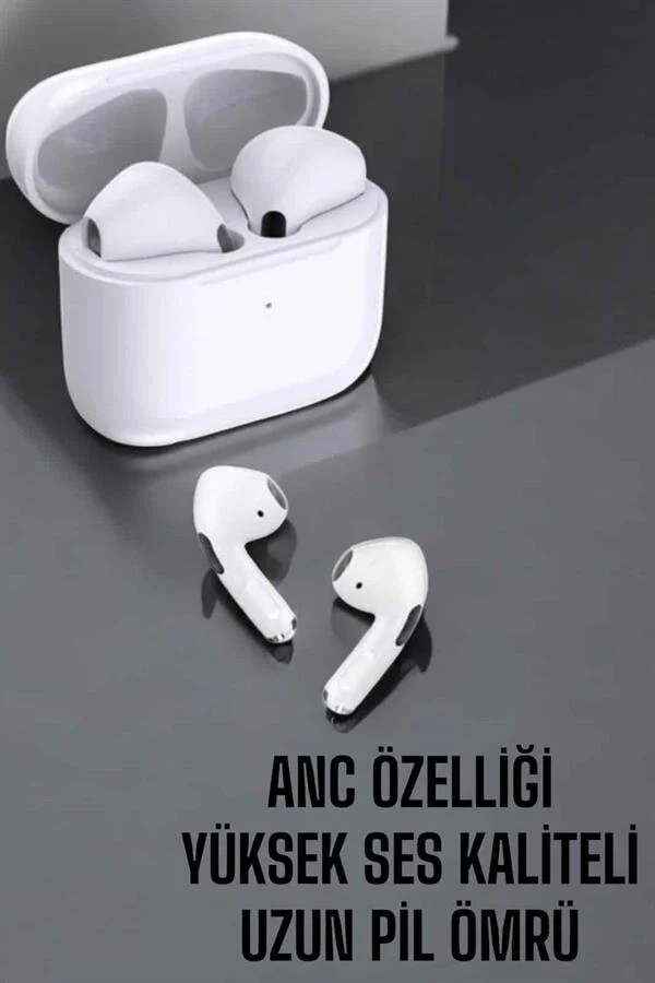 Beyaz Yeni Nesil Pro Bluetooth Kulaklık - ANC ve Yüksek Ses Kalitesi