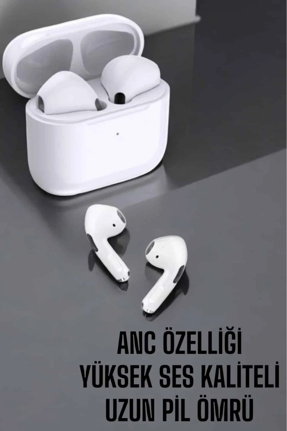Beyaz Yeni Nesil Pro Bluetooth Kulaklık Yüksek Ses Kaliteli ANC Ö