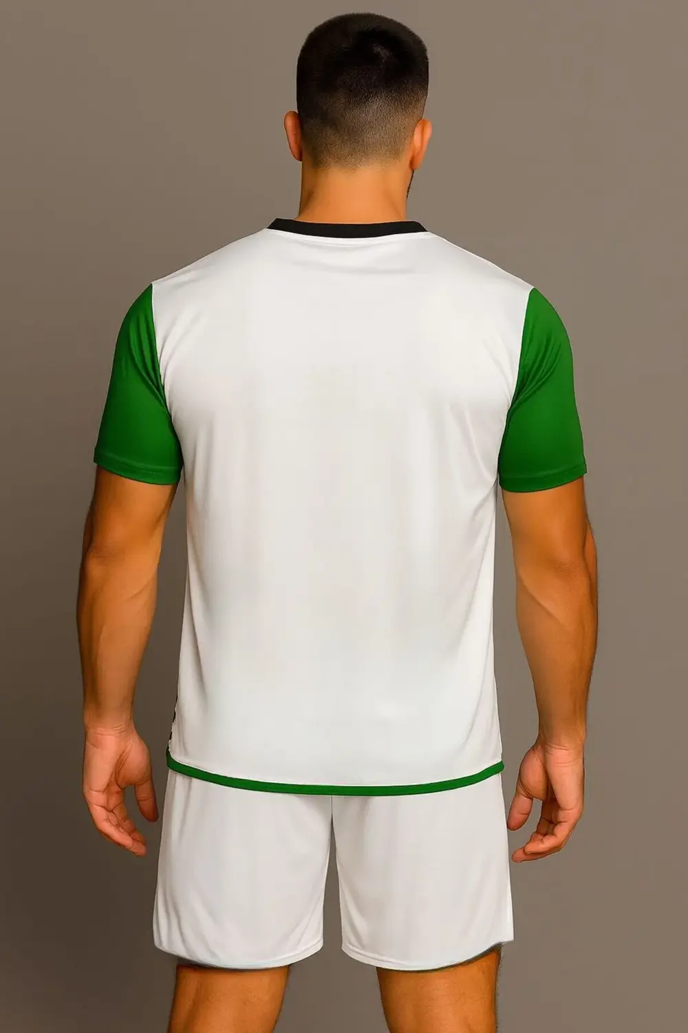 Beyaz-yeşil Forma Takımı K0134 (TEK KELİME ISİM VE NUMARA YAZILIR