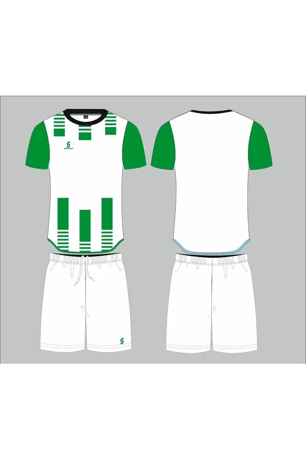 Beyaz-yeşil Forma Takımı K0134 (TEK KELİME ISİM VE NUMARA YAZILIR