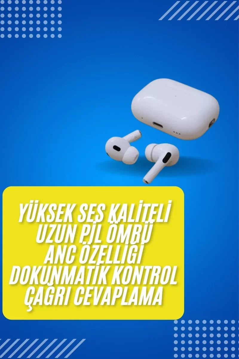 Beyaz Yüksek Performanslı Bluetooth 5.0 Kulaklık - Android ve iOS Uyumlu, Kablosuz Şarjlı Uzun Pil Ömrü