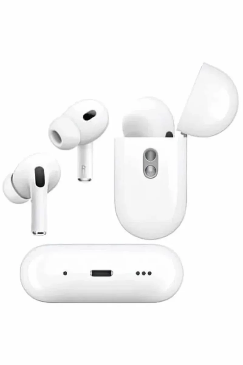 Beyaz Yüksek Performanslı Bluetooth 5.0 Kulaklık - Android ve iOS Uyumlu, Kablosuz Şarjlı Uzun Pil Ömrü