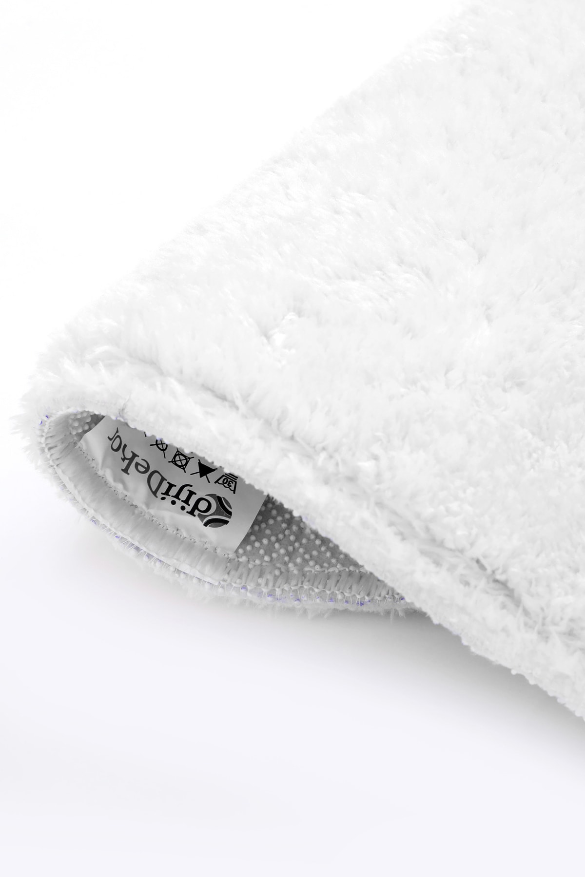 Beyaz Yuvarlak Post Dokuma Halı Peluş Yumuşacık Antibakteriyel Banyo Paspası 80x80 Fiyatı, Yorumları ve Özellikleri