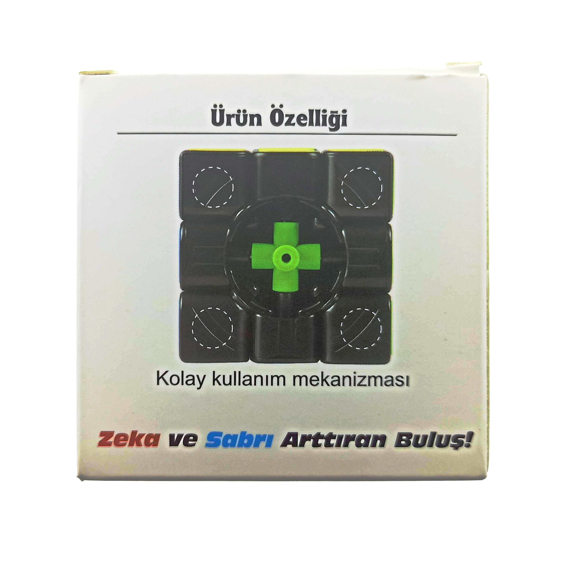 Beyaz Zemin Üzeri Renkli Zeka Küpü 3X3X3-6,8 cm