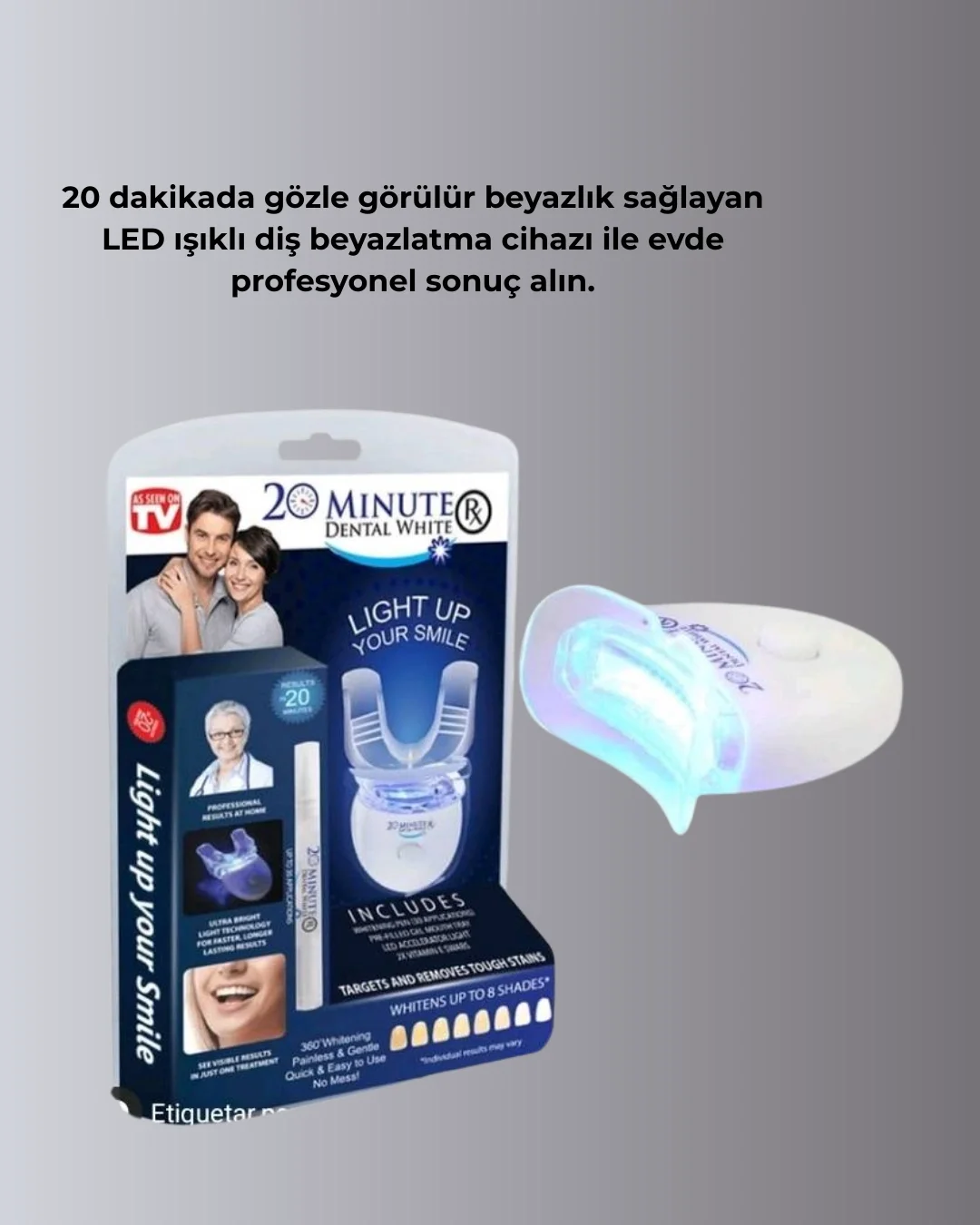 Beyazlatma Kalemli LED Diş Parlatma Seti Fiyatı, Yorumları ve Özellikleri