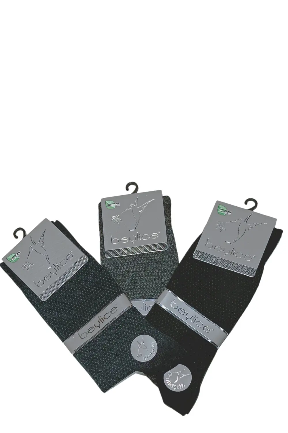 Beylice Desenli Bambu Dikişsiz Erkek Çorabı -sıkmayan Lastik- Tav