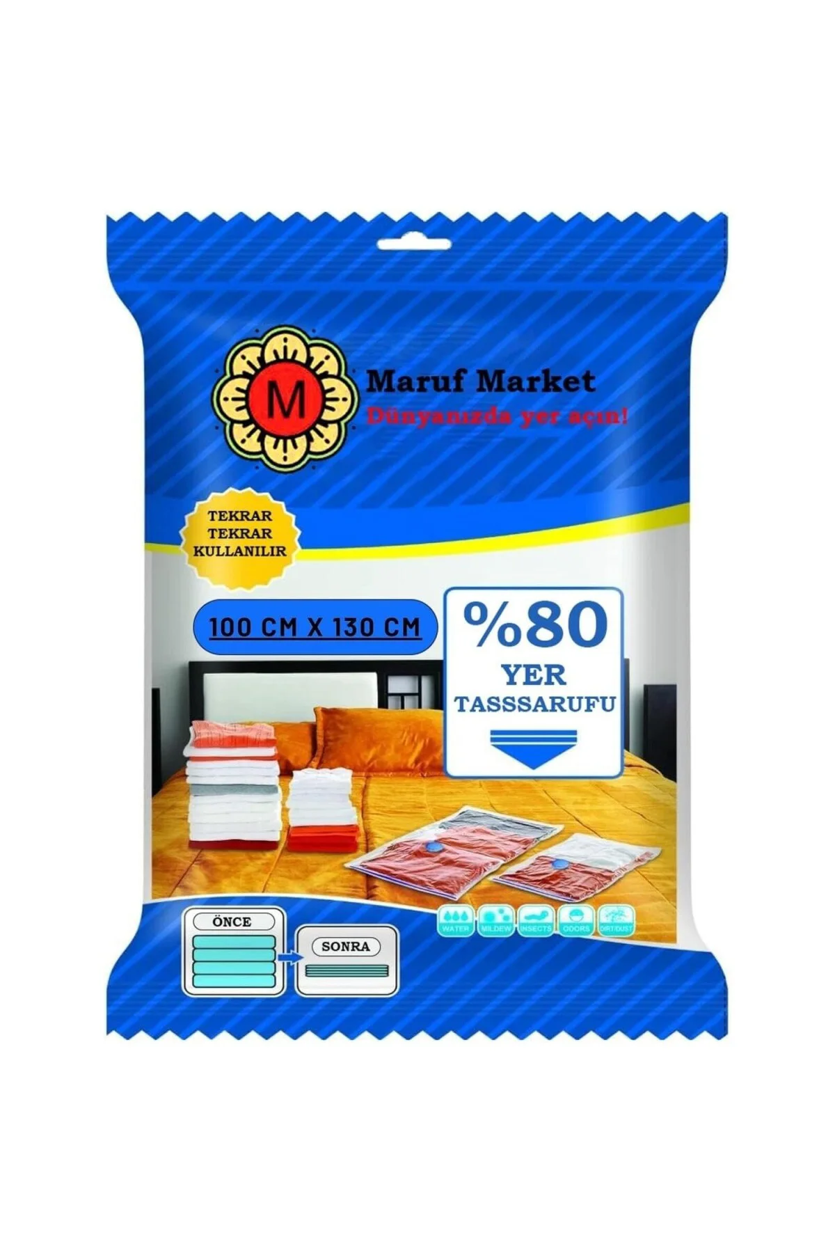 Beyyine Home Yüksek Kaliteli Vakumlu Hurc (Xxxl) 100 Cm X 130 Cm)