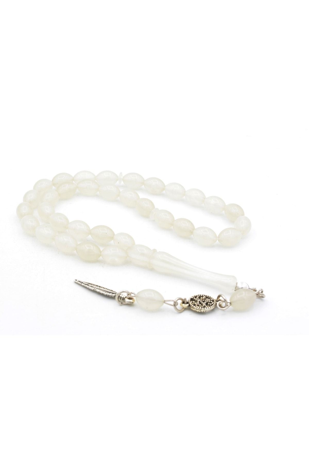 Beyzi Kesim Karanlıkta Parlayan Kedi Gözü Fosforlu Tesbih