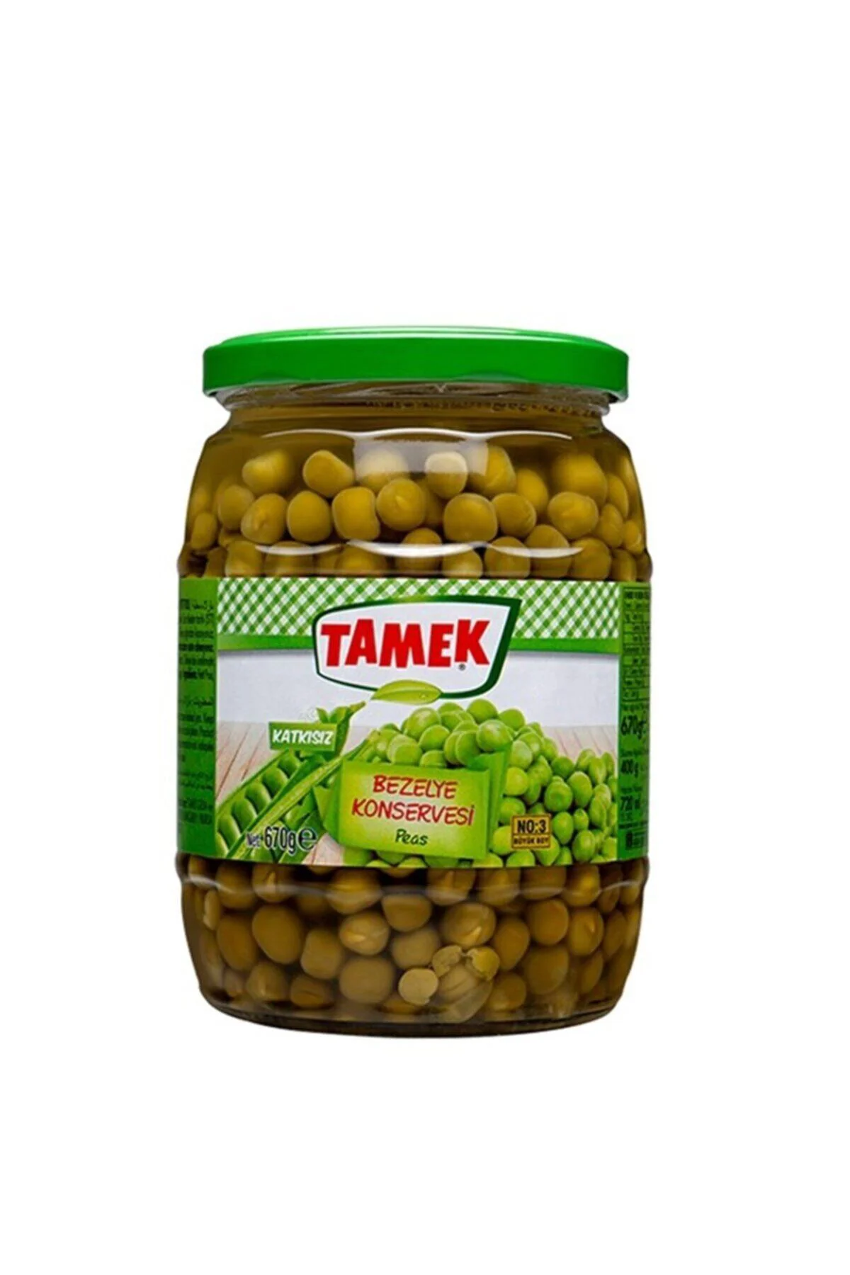 Bezelye 720 gr Cam