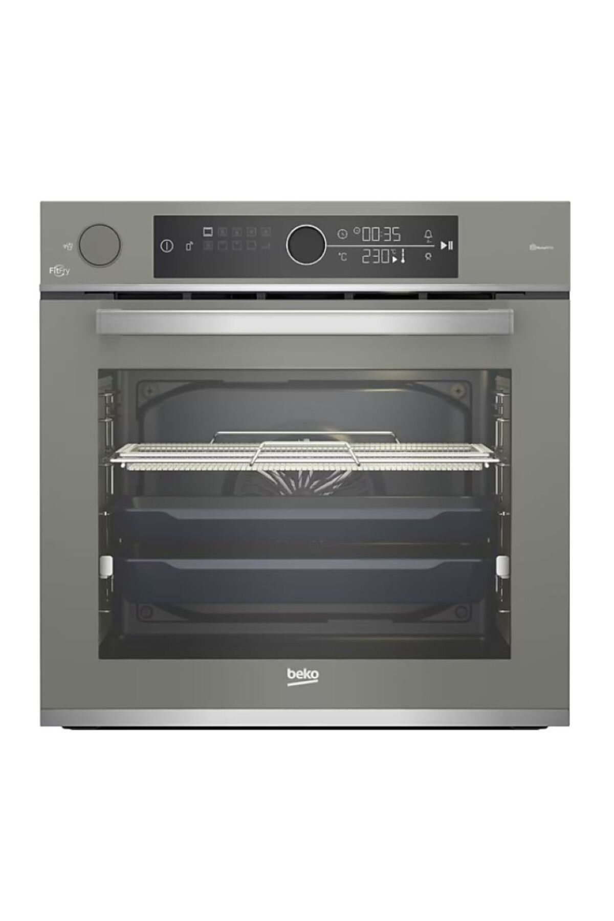 Beko Bfc 741 G Beyond Fitfry Gri Ankastre Fırın Uyumlu