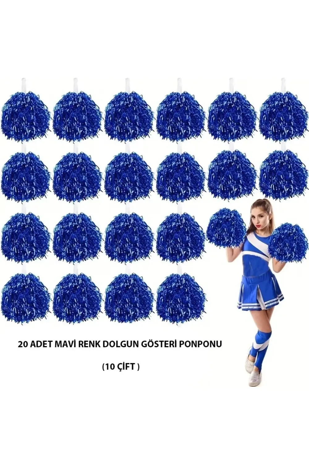 BFS 10 Çift ( 20 Adet ) Mavi Renk 23 Nisan 19 Mayıs 29 Ekim Okul