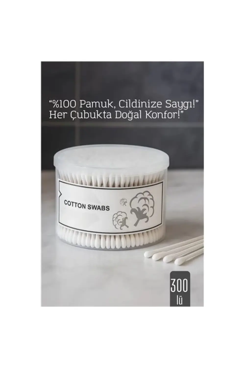 Bfs %100 Pamuk Kulak Çubuğu – 300’Lü Paket