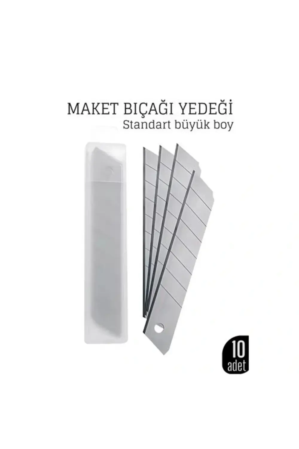 BFS 10'lu Kobalt Çelik Maket Bıçağı Yedek Uç Seti – Dayanıklı ve