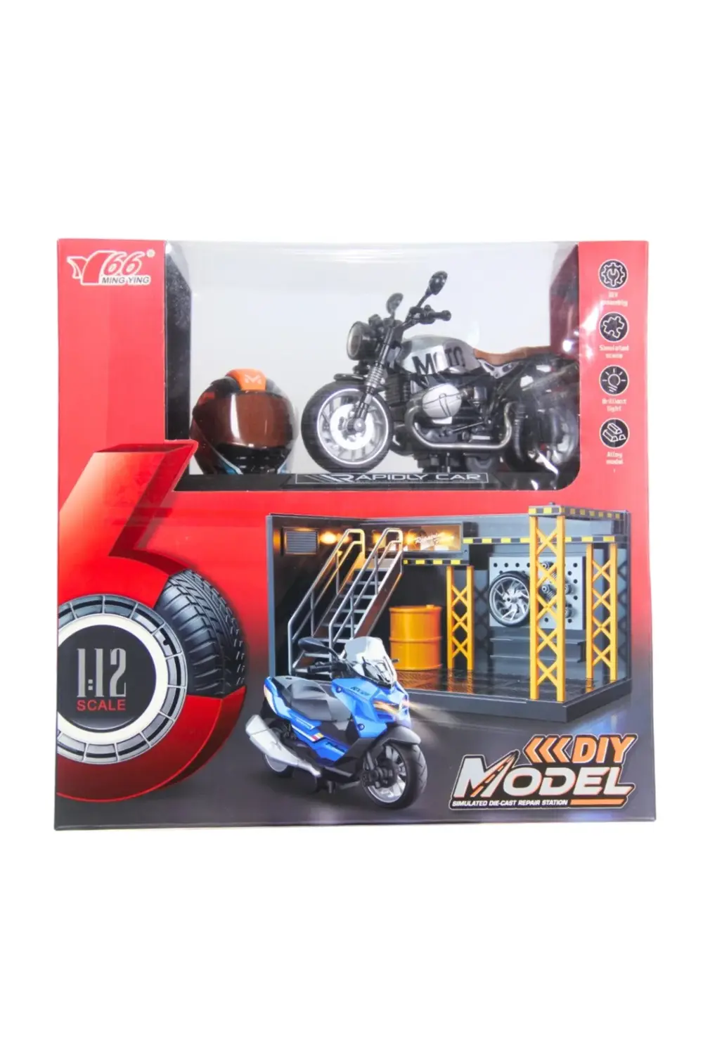 BFS 1/12 Motosiklet Latte PB 3R Sesli ve Işıklı
