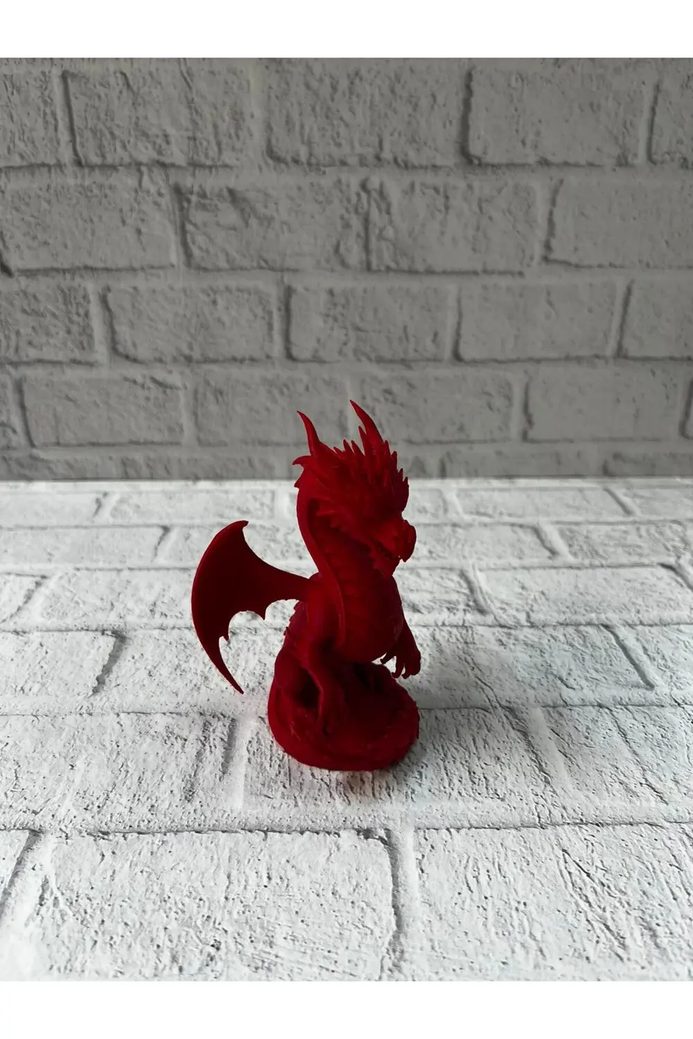 BFS 12 cm Kırmızı Ejderha Figürü Koleksiyonluk Dekoratif Biblo