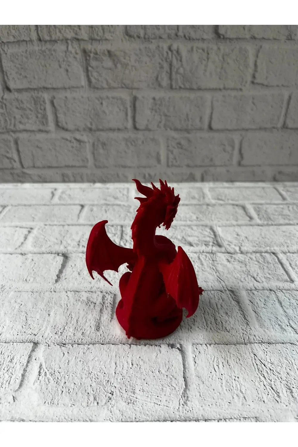 BFS 12 cm Kırmızı Ejderha Figürü Koleksiyonluk Dekoratif Biblo