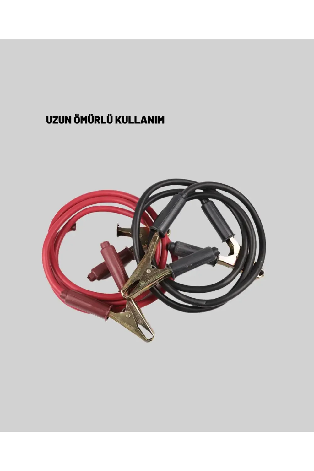 BFS 1200A Güçlü Akü Takviye Kablosu 2m Büyük Maşalı Acil Yardım