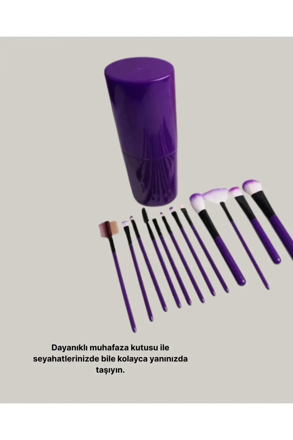 BFS 12’li Makyaj Fırça Seti Fondöten Allık Far Karıştırma İçin Ta