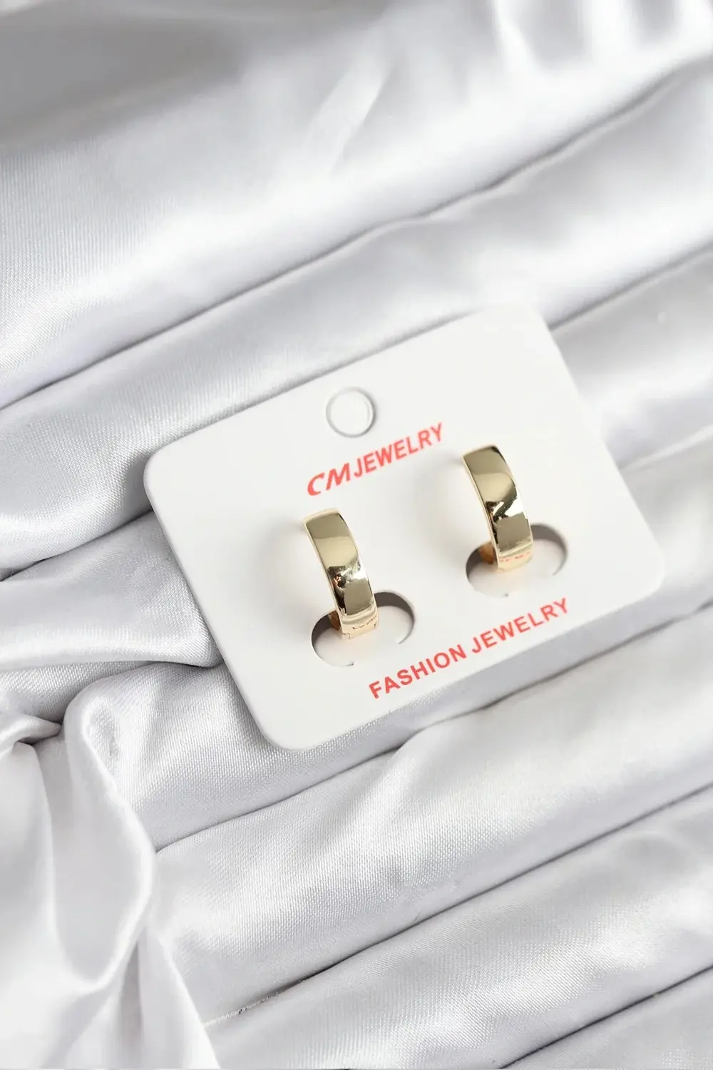 BFS 14K Gold Renk Kaplama CM Kadın Küpe