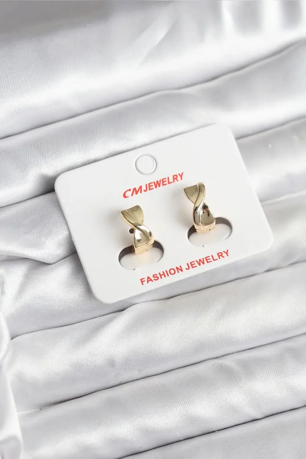 BFS 14K Gold Renk Kaplama CM Kadın Küpe