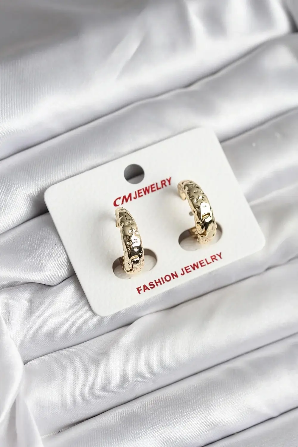 BFS 14K Gold Renk Kaplama CM Kadın Küpe