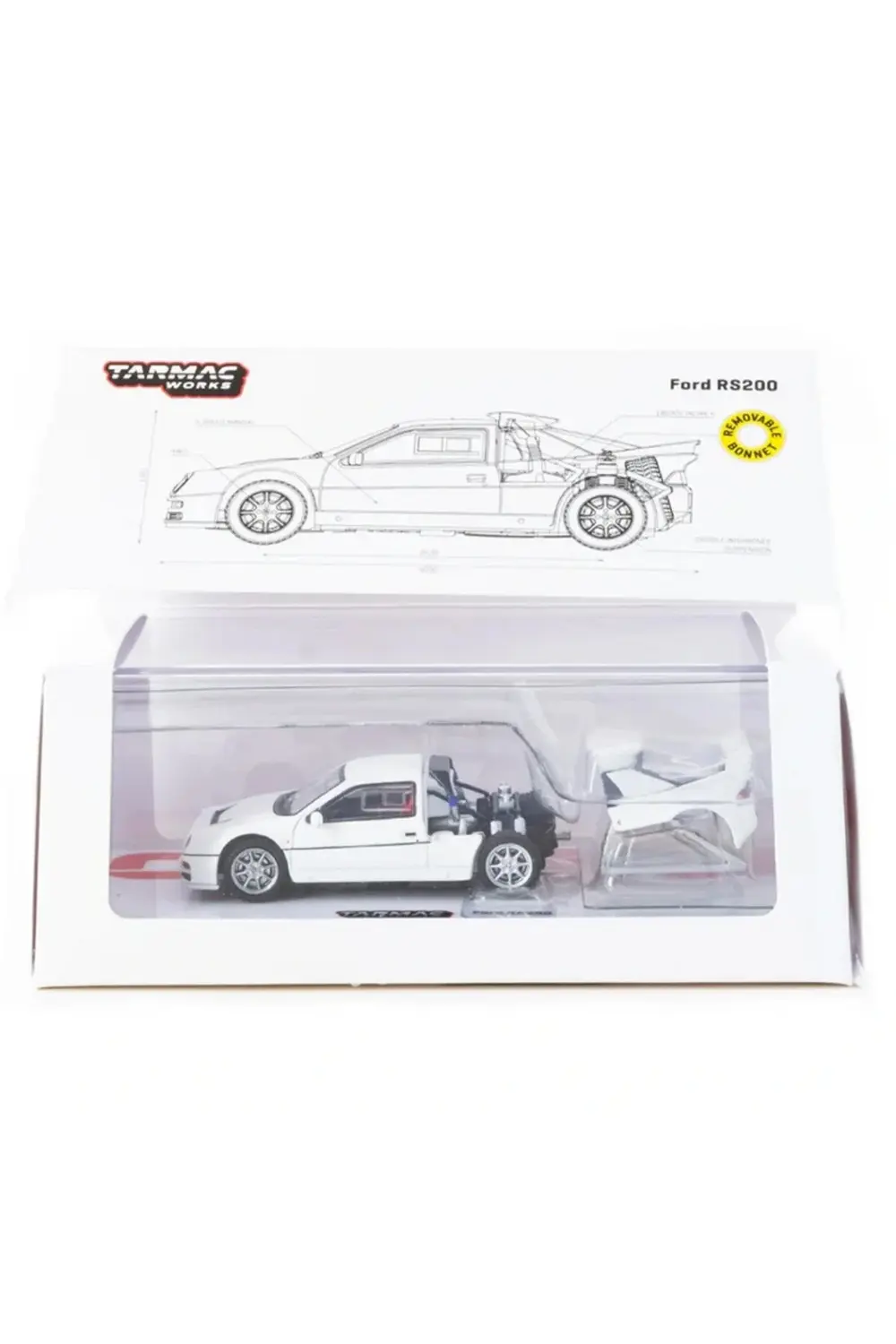 BFS 1/64 Ford RS200 White Model Araç BFS 1/64 Ford RS200 White Model Araç