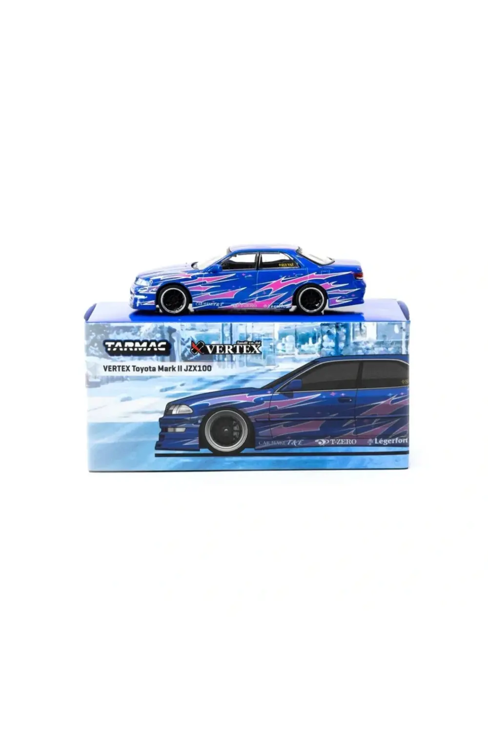 BFS 1/64 VERTEX Toyota Mark II JZX100 Blue Metallic BFS 1/64 VERTEX Toyota Mark II JZX100 Blue Metallic