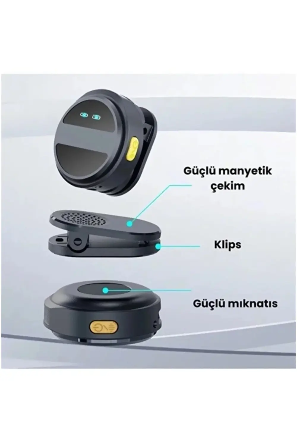 BFS 2 Adet Profesyonel Kablosuz Yaka Mikrofonu Typce Uyumlu Manye