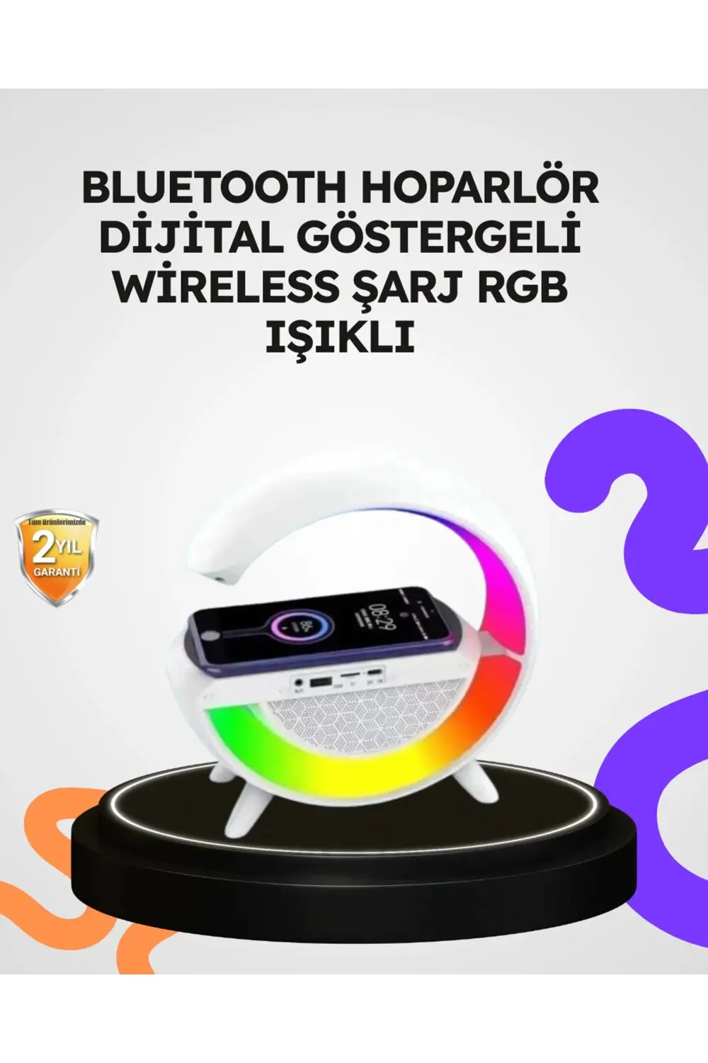 BFS 2025 Yeni Seri 15W Kablosuz Şarjlı LED Atmosfer Lambası