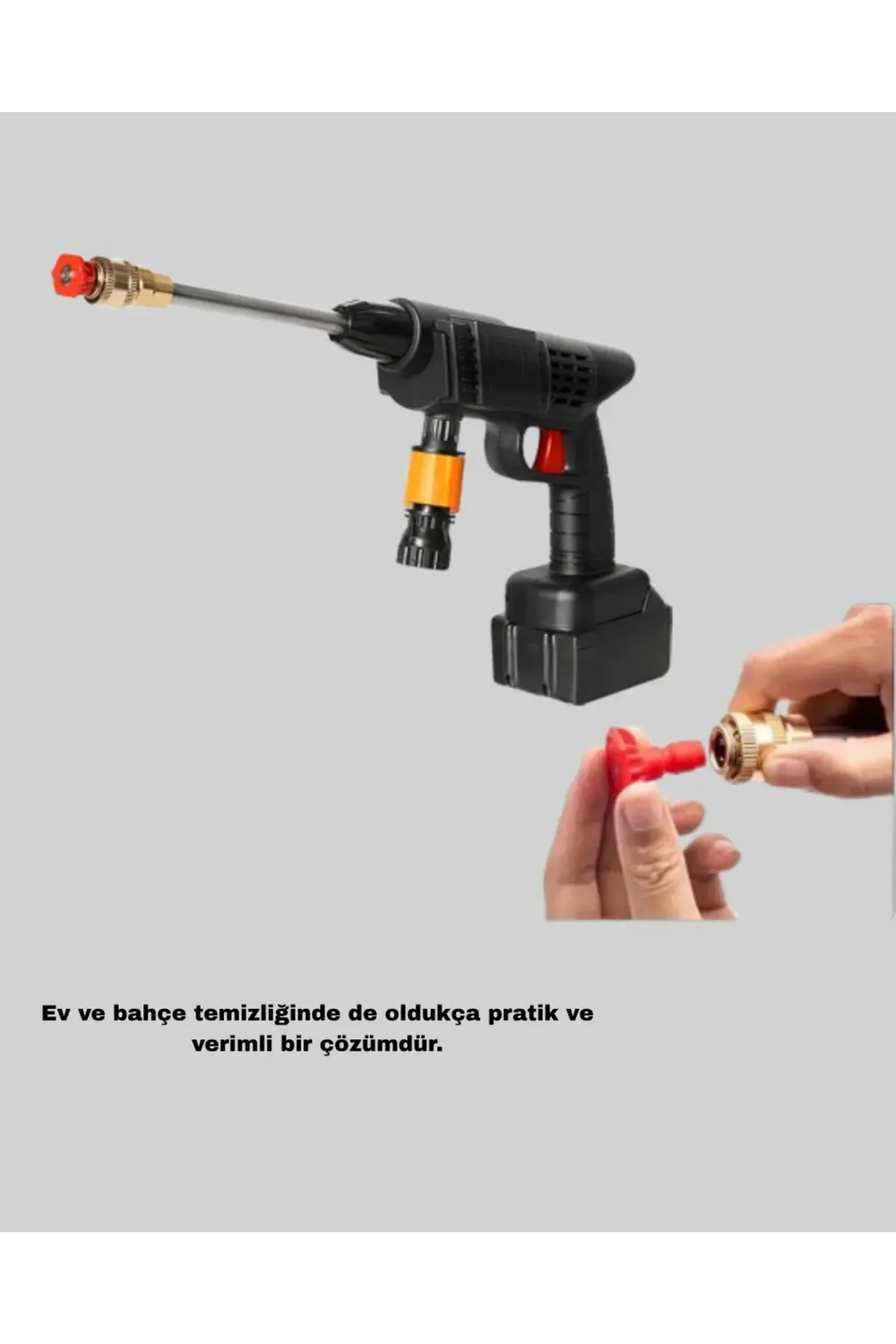 BFS 21V Akülü Basınçlı Yıkama Makinesi Çift Akülü ve Hızlı Şarj Ö