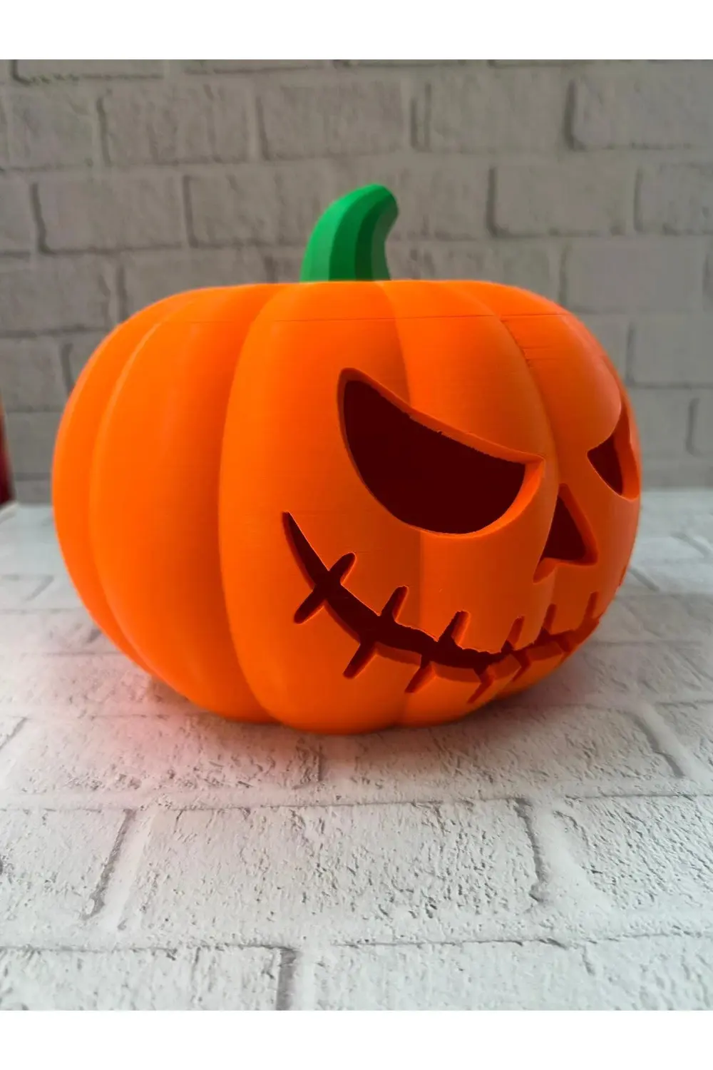 BFS 23×15 cm Korku Temalı Balkabağı Biblo Dekoratif Ev Ofis Süs E